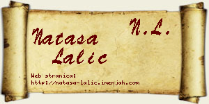 Nataša Lalić vizit kartica